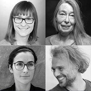 Porträtfotos von Karolina Goschiniak, Sabine Hecklau-Seibert, Viktoria Grundmann und Bernd Traxl.