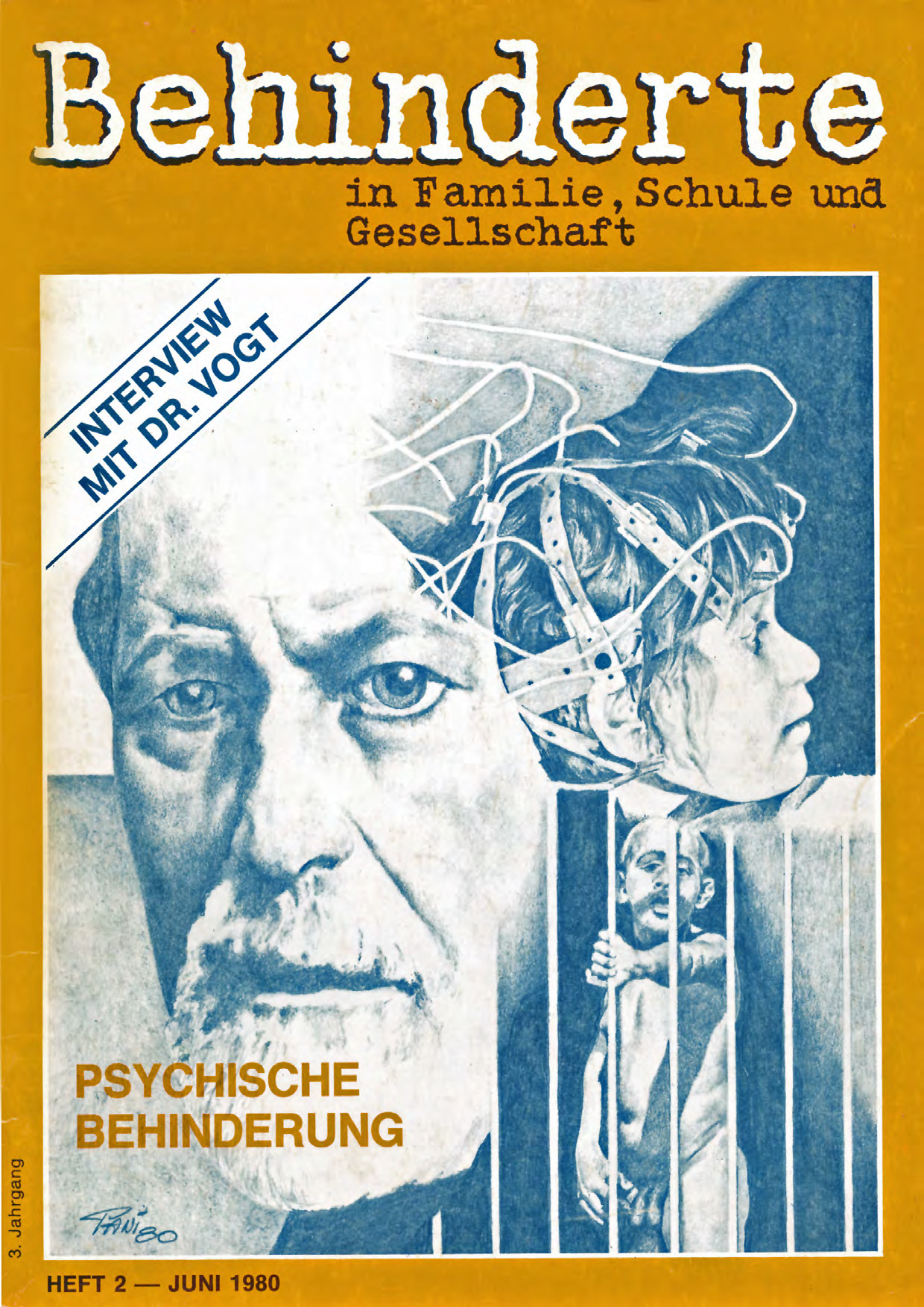 Titelbild der Zeitschrift BEHINDERTE MENSCHEN, Ausgabe 2/1980 "Psychische Behinderung"